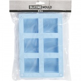 Silikonform, H 2,5 cm, L 5 cm, B 5 cm, 60 ml, 1 Stk