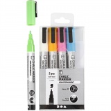 Kreide-Marker, Strichstärke 1,2-3 mm, Kräftige Farben, 5 Stk/ 1 Pck