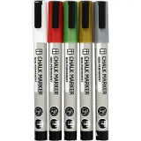 Kreidestifte, Strichstärke 1,2-3 mm, Metallic-Farben, 5 Stk/ 1 Pck
