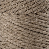 Macramé-Kordel, L 55 M, D 4 mm, Hellbraun, 330 g/ 1 Rolle