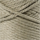 Macramé-Kordel, L 55 M, D 4 mm, Moosgrün, 330 g/ 1 Rolle