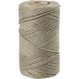 Macramé-Kordel, L 198 m, D 2 mm, Moosgrün, 330 g/ 1 Rolle