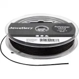 Polyesterschnur, Dicke 1 mm, Schwarz, 50 m/ 1 Rolle