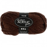 Fantasia Polyacryl Garn, L 80 M, Braun, 50 g/ 1 Knäuel