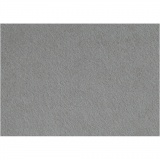 Bastelfilz, 42x60 cm, Dicke 3 mm, Grau, 1 Bl.