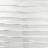 Reispapier-Lampe/-Lampion, Rund, D 35 cm, Weiß, 1 Stk
