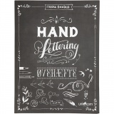 Übungsheft Hand Lettering, Größe 21x28 cm, Dicke 1 cm, Anzahl der Seiten 63, 1 Stk