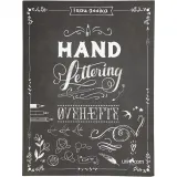 Übungsheft "Hand Lettering", Größe 21x28 cm, Dicke 1 cm, Anzahl der Seiten 63, 1 Stk, Dänischer Text