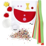 Mini Kreativ Set, Clown aus einer Papprolle, 1 Pck