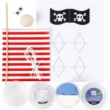 Mini Kreativ Set, Piratenschiff aus Eierkarton, 1 Pck