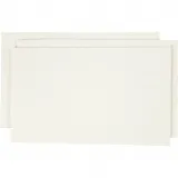 Papierpulpe/Zellulose, Blatt 20x12 cm, Naturweiß, 100 g/ 1 Pck