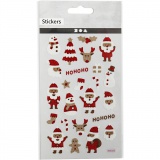 Glitzer-Sticker, Nikolaus, Blatt 10x16 cm, 1 Bl.