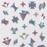 Glitzer-Sticker, Diamanten, Blatt 10x16 cm, 1 Bl.