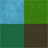 Stempelkissen, H 2 cm, Größe 3,5x3,5 cm, Grün, Hellgrün, Olivgrün, Aqua, 4 Stk/ 1 Pck