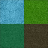 Stempelkissen, H 2 cm, Größe 3,5x3,5 cm, Grün, Hellgrün, Olivgrün, Aqua, 4 Stk/ 1 Pck