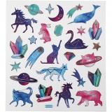 Sticker, Sternzeichen-Tiere, Blatt 15x16,5 cm, 1 Bl.