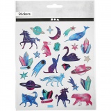 Sticker, Sternzeichen-Tiere, Blatt 15x16,5 cm, 1 Bl.