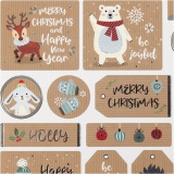 Sticker, Weihnachtssticker, Blatt 15x16,5 cm, 1 Bl.
