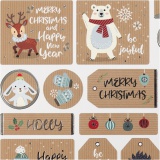 Sticker, Weihnachtssticker, 15x16,5 cm, 1 Bl.