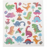 Sticker, Dinos, 15x16,5 cm, 1 Bl.