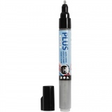 Plus Color Marker, L 14,5 cm, Strichstärke 1-2 mm, Silber, 5,5 ml, 1 Stk