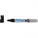 Plus Color Marker, L 14,5 cm, Strichstärke 1-2 mm, Silber, 5,5 ml, 1 Stk