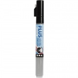 Plus Color Marker, L 14,5 cm, Strichstärke 1-2 mm, Silber, 1 Stk, 5,5 ml