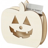 Halloween-Figur, Kürbiskopf, H 13 cm, T 3 cm, B 13,5 cm, 1 Stk