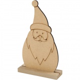 Weihnachtsfiguren, Nikolaus, H 15 cm, T 3 cm, B 9 cm, Dicke 3 mm, 1 Stk
