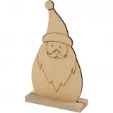 Weihnachtsfiguren, Nikolaus, H 15 cm, T 3 cm, B 9 cm, Dicke 3 mm, 1 Stk