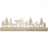 Adventkalender mit Datumszahlen, H 12 cm, L 40 cm, B 3,6 cm, 1 Stk