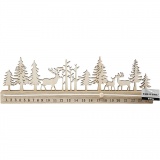 Adventkalender mit Datumszahlen, H 12 cm, L 40 cm, B 3,6 cm, 1 Stk