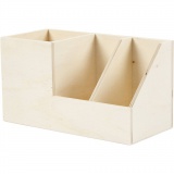Holzkasten/Utensilien-Box, H 11 cm, T 9,8 cm, B 20 cm, 1 Stk