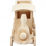 Spielzeug-Zug mit Anhänger, H 9,5 cm, L 21,5 cm, B 6,5 cm, 1 Stk