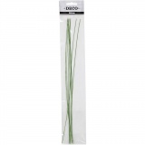 Blumendraht, L 30 cm, D 0,6 mm, Grün, 20 Stk/ 1 Pck