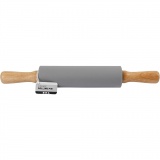 Teigrolle, L 38 cm, D 5,5 cm, Grau, 1 Stk