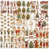 Vintage-Glanzbilder, Weihnachten, 16,5x23,5 cm, 30 Bl./ 1 Pck