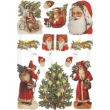 Vintage-Glanzbilder, Weihnachten, Blatt 16,5x23,5 cm, 30 Bl./ 1 Pck
