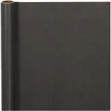 Geschenkpapier , B 50 cm, 60 g, Schwarz, 5 m/ 1 Rolle