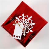 Geschenkpapier, B 50 cm, 65 g, Rot, 100 m/ 1 Rolle