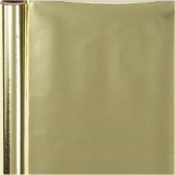 Geschenkpapier, B 50 cm, 65 g, Gold, 4 m/ 1 Rolle