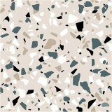 Papierservietten, Terrazzo-Muster, Größe 33x33 cm, 20 Stk/ 1 Pck