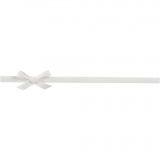 Kräuselband, B 18 mm, Matt, Weiß, 25 m/ 1 Rolle
