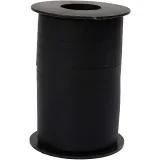 Geschenkband, B 10 mm, Matt, Schwarz, 250 m/ 1 Rolle