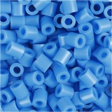 Bügelperlen, Größe 5x5 mm, Lochgröße 2,5 mm, medium, Blau (32238), 1100 Stk/ 1 Pck