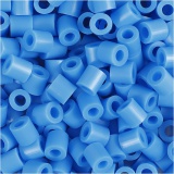 Bügelperlen, Größe 5x5 mm, Lochgröße 2,5 mm, medium, Blau (32238), 6000 Stk/ 1 Pck