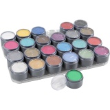 Grimas Gesichtsschminke auf Farbpalette, Sortierte Farben, 24x15 ml/ 1 Pck