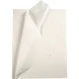 Seidenpapier, Blatt 50x70 cm, 17 g, Weiß, 10 Bl./ 1 Pck