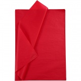 Seidenpapier, Blatt 50x70 cm, 17 g, Rot, 10 Bl./ 1 Pck