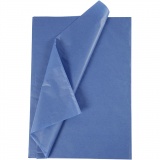 Seidenpapier, Blatt 50x70 cm, 17 g, Blau, 10 Bl./ 1 Pck